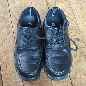 Nautica Black Kids Dress Shoes